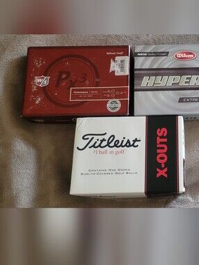 Wilson Hyper Ti Extreme Distance 12 Golf Balls 4 New Sleeves of 3 Each (brw pad)
